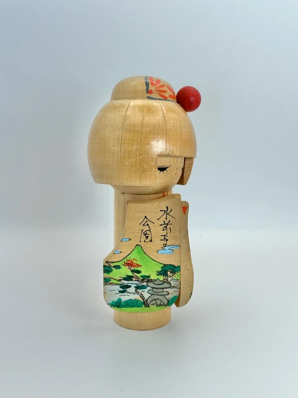 K15055 - Kokeshi sosaku vintage de Kumamoto