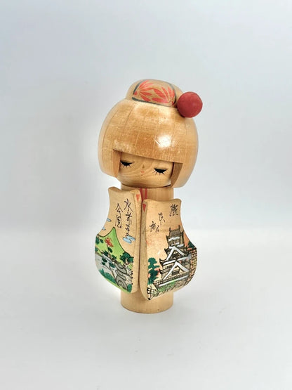 K15055 - Kokeshi sosaku vintage de Kumamoto