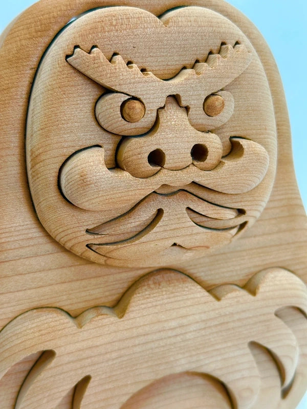 FT65 - Jouet folklorique japonais vintage Daruma