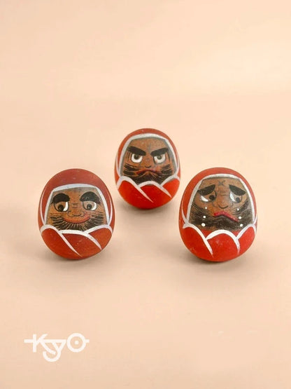K05031 - Wooden Yamanaka Daruma Doll set