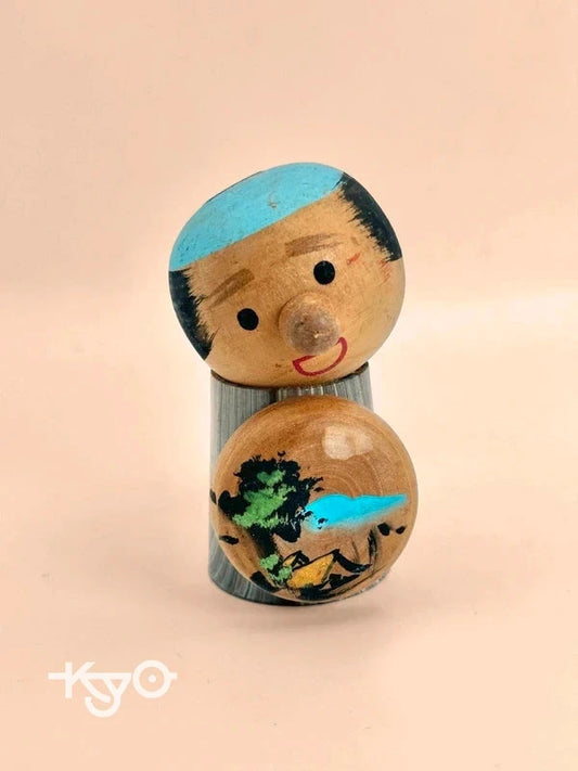 K10122 - Kokeshi omiyage vintage Waka no Yu 若の湯