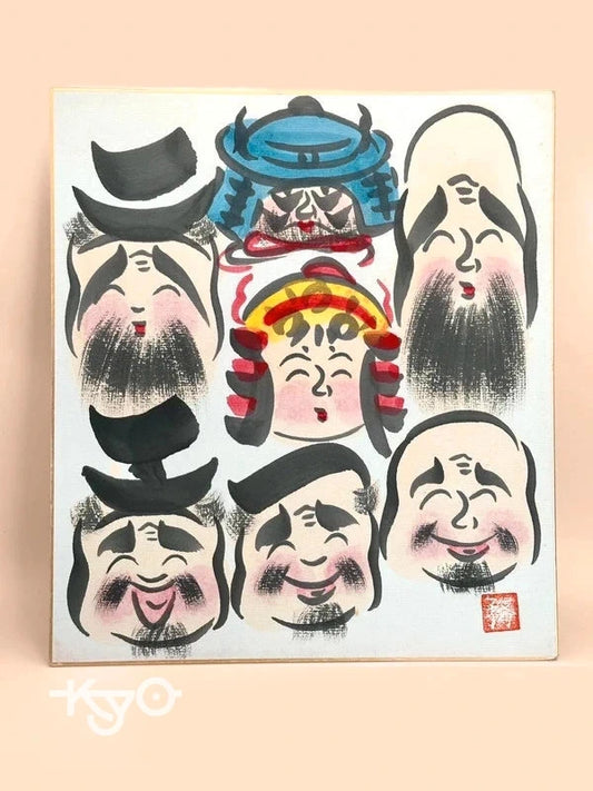 SHP68 - Shikishi Les Sept Dieux Chanceux 七福神