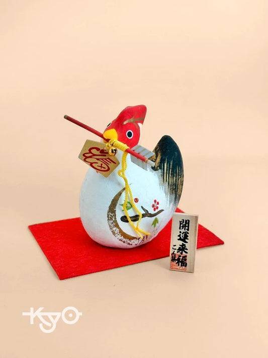 FT142 - Coq en papier mâché japonais