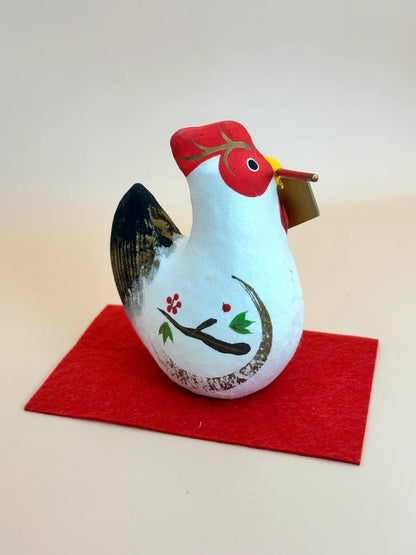 FT142 - Coq en papier mâché japonais