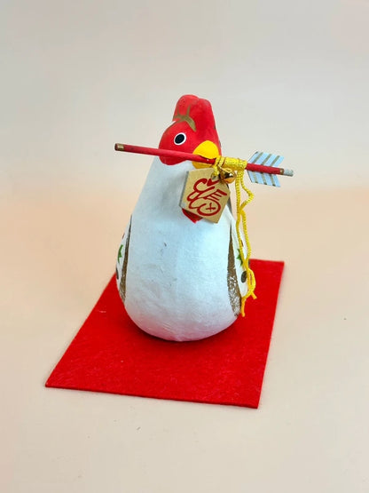 FT142 - Coq en papier mâché japonais