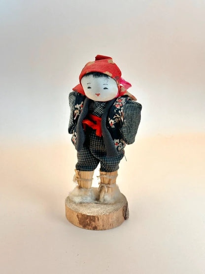 K15077 - Artisanat folklorique vintage Mingei Ningyō
