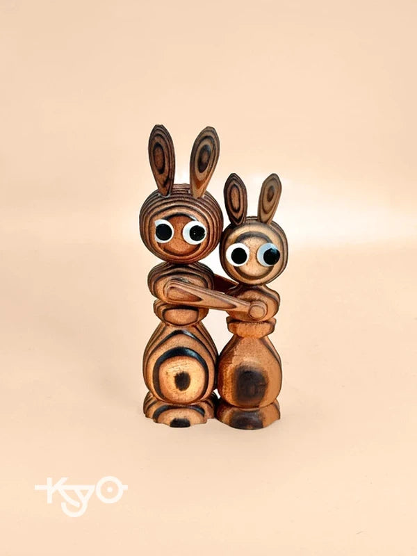 FT155 - Artisanat populaire japonais Lapin Cryptomeria