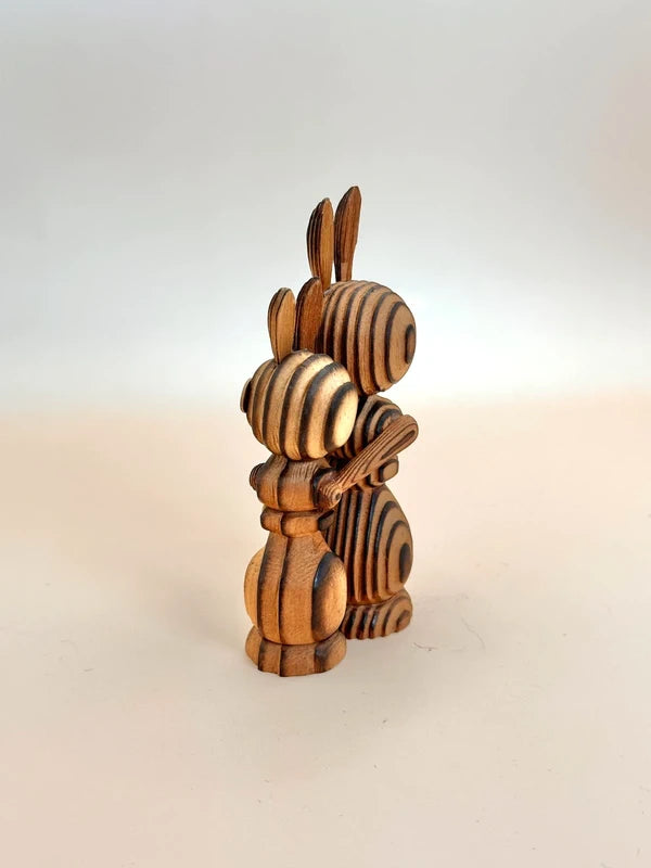 FT155 - Artisanat populaire japonais Lapin Cryptomeria