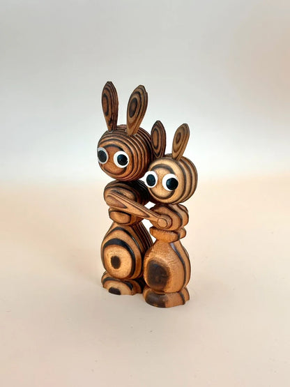 FT155 - Artisanat populaire japonais Lapin Cryptomeria
