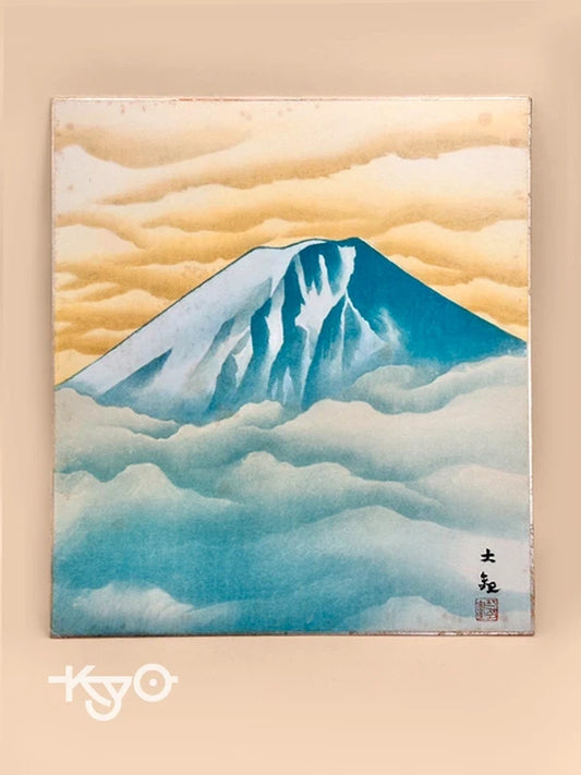 SHP118 - Carte d'illustration originale vintage Shikishi