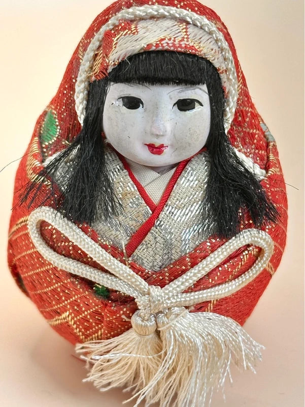 FT157 - Jouet folk vintage japonais Hime Daruma