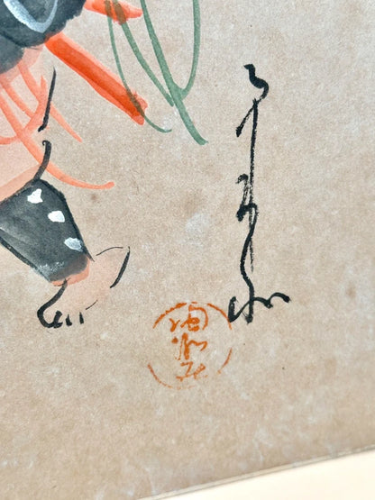 SHP122 - Original shikishi by Kema Nanboku 食満南北