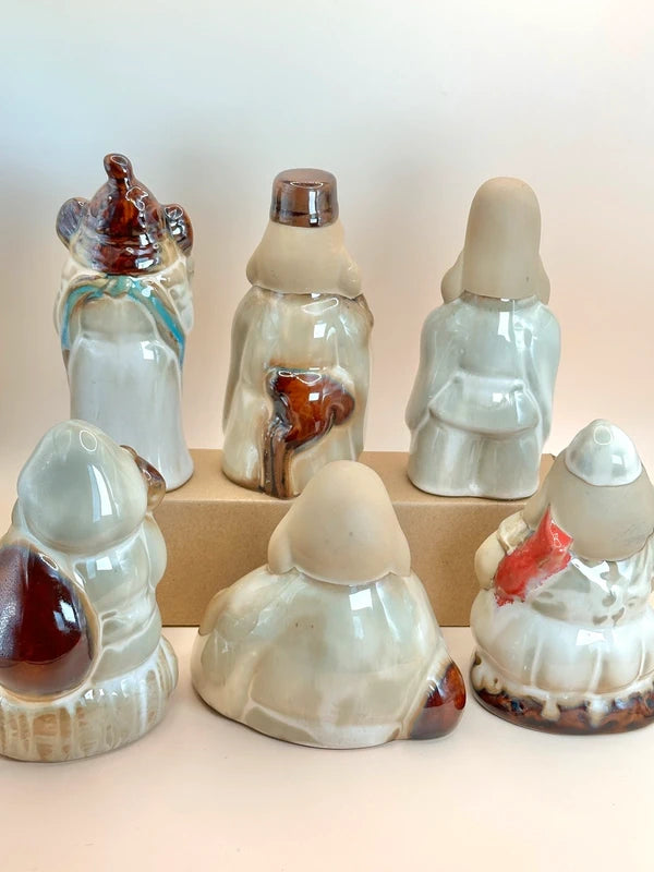 FT162 - Figurines en céramique Sept Dieux Chanceux