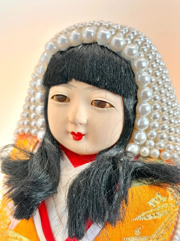 FT164 - RARE Vintage Hime Daruma Doll