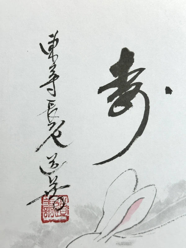 SHP132 - Lapin imprimé Shikishi vintage