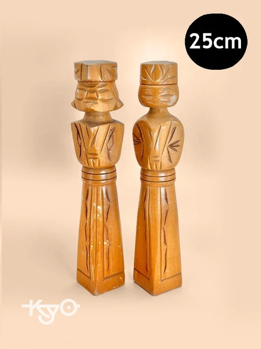 K25045 - Paire Sosaku Ainu Kokeshi – Lac Mashū 摩周湖