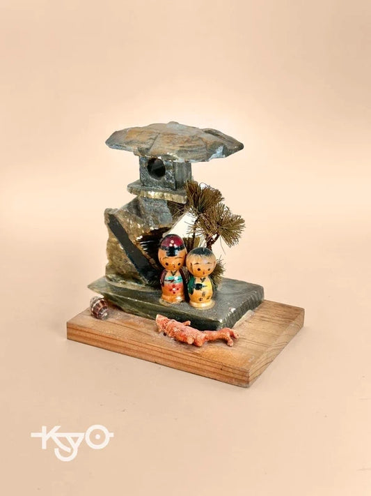 FT174 - Kokeshi omiyage en pierre vintage Okutama 奥多摩