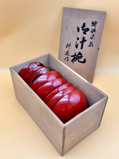 TB05 - Ensemble de laques Aizu-nuri