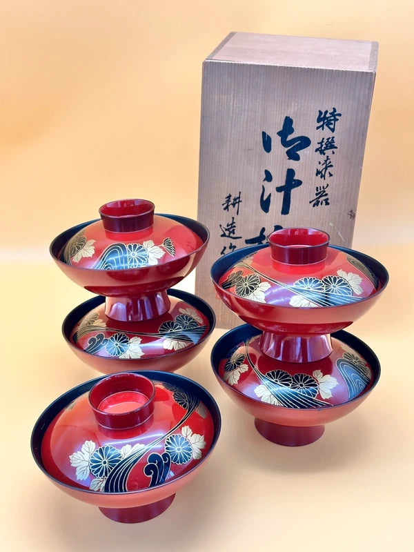 TB05 - Ensemble de laques Aizu-nuri