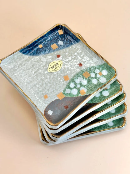 TB13 - Assiettes carrées Arita Ware – Collection Heian 有田焼