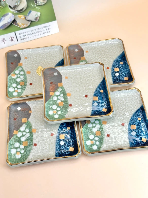 TB13 - Assiettes carrées Arita Ware – Collection Heian 有田焼