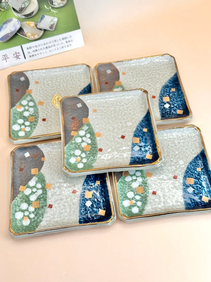 TB13 - Assiettes carrées Arita Ware – Collection Heian 有田焼