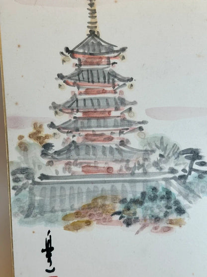 SHP139 - Carte originale Shikishi 五重塔