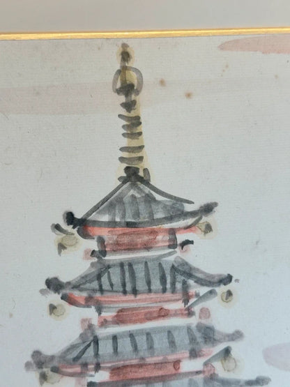 SHP139 - Carte originale Shikishi 五重塔