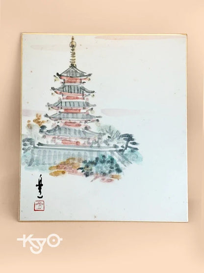SHP139 - Carte originale Shikishi 五重塔