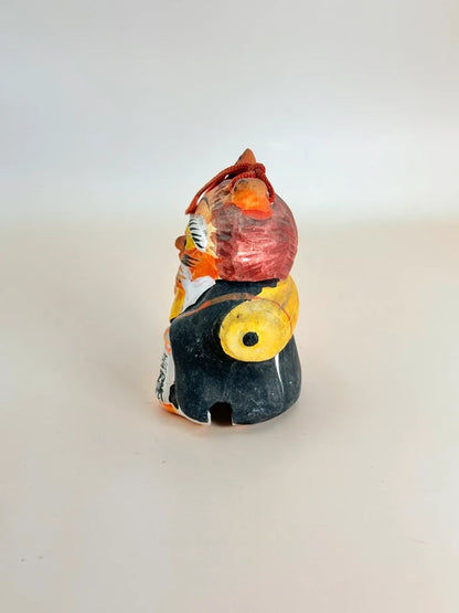CB057 - RARE cloche en argile Ōtsu-e Dorei d'Oni no Nenbutsu