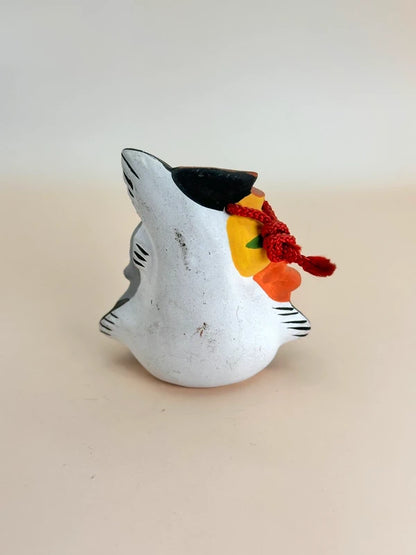CB059 - RARE cloche en argile Ōtsu-e Dorei de Hyōtan Namazu