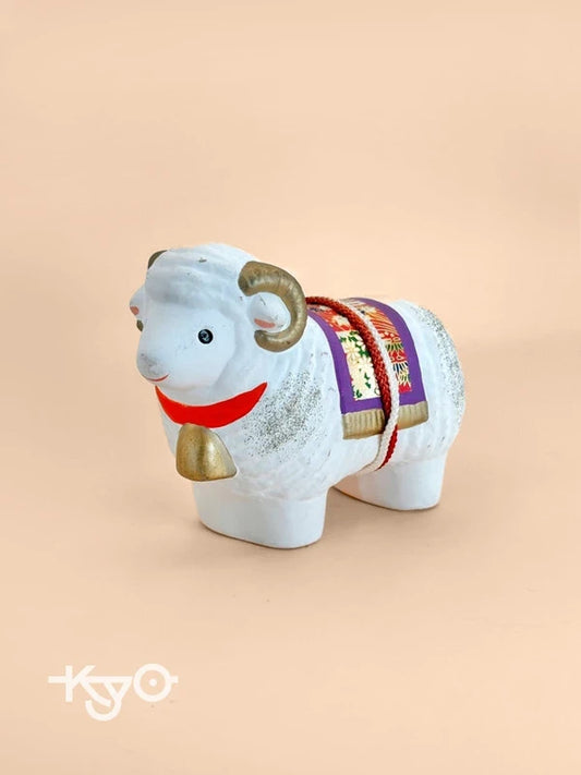 FT188 - Figurine vintage japonaise de mouton du zodiaque