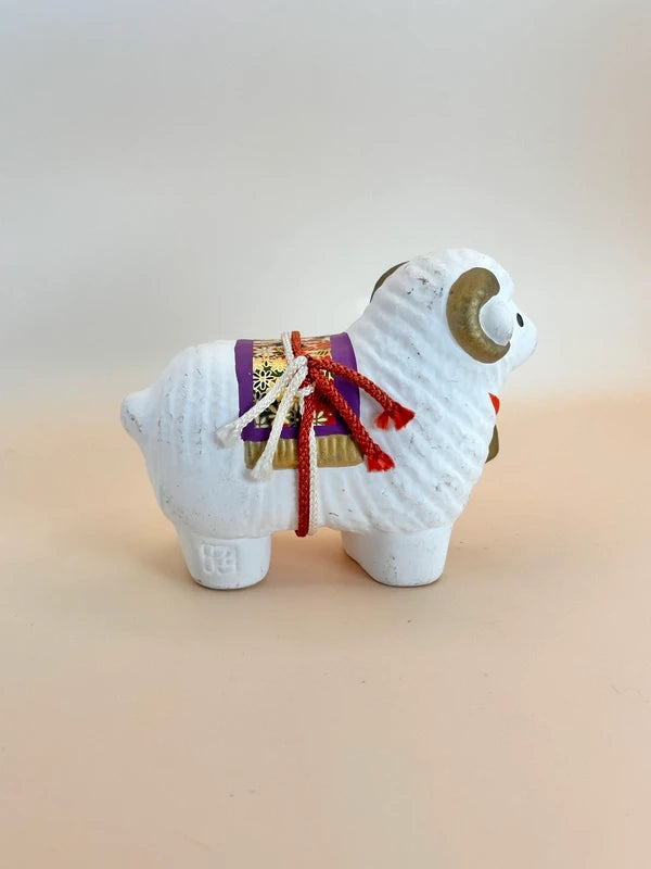 FT188 - Figurine vintage japonaise de mouton du zodiaque