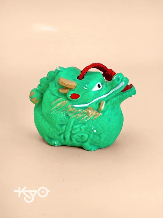 CB065 - Cloche d'argile Dragon Dorei du temple Yoshidaji 吉田寺