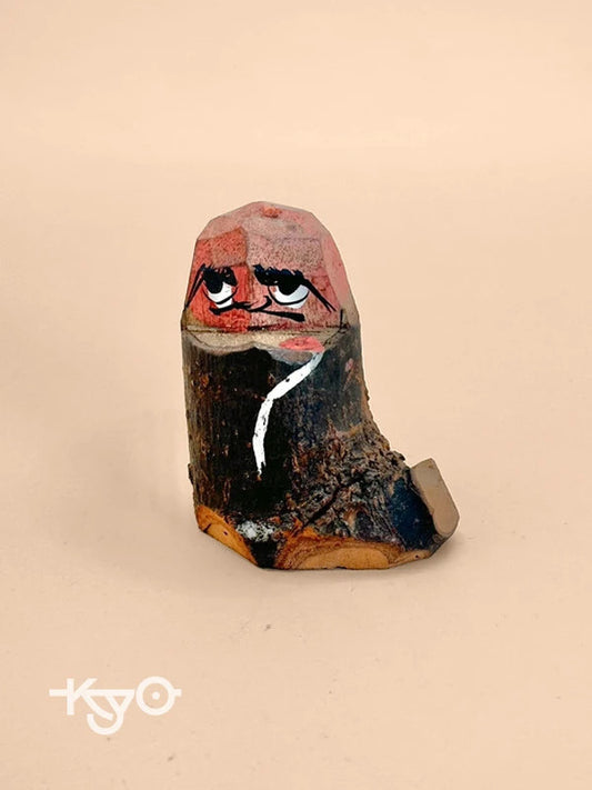 FT155 - Carving Folktoy Wooden Daruma