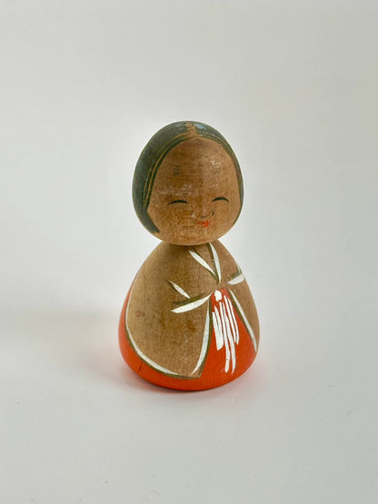 K05032 - Vintage Miko mini Kokeshi Doll