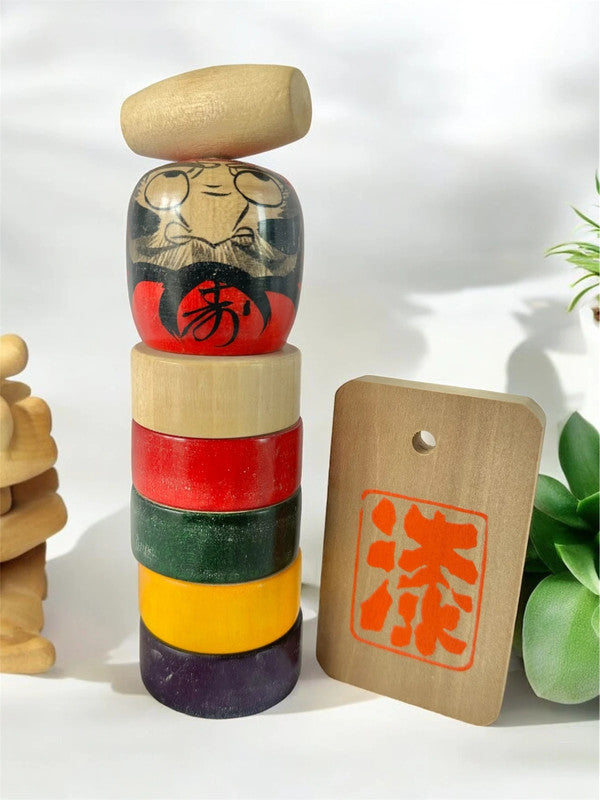 SFT01 - Vintage Japanese Daruma otoshi toy