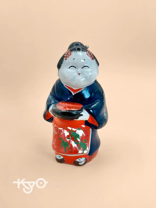 FT147 - Otafuku ceramic folk craft お多福