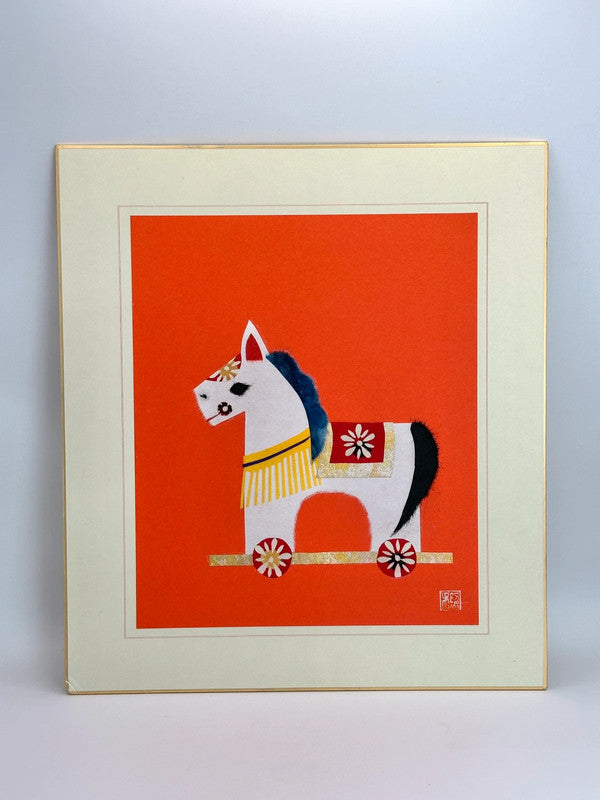 SHP35 - Japanese card Chigiri-e shikishi card