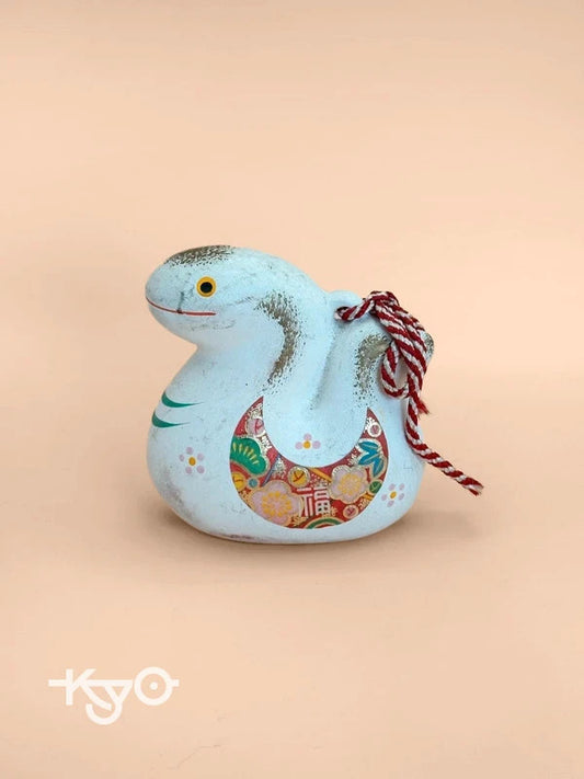 CB017 - Cloche décorative en argile Serpent Dorei