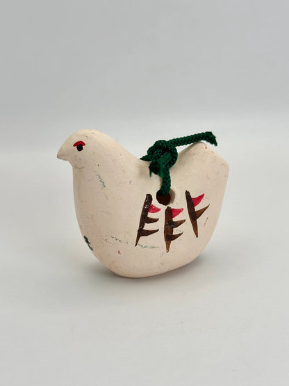 CB022 - Ornement cloche en argile Dorei pigeon hato 鳩
