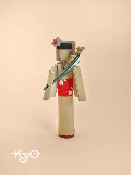 K10135 - Bamboo kokeshi folk crafts doll