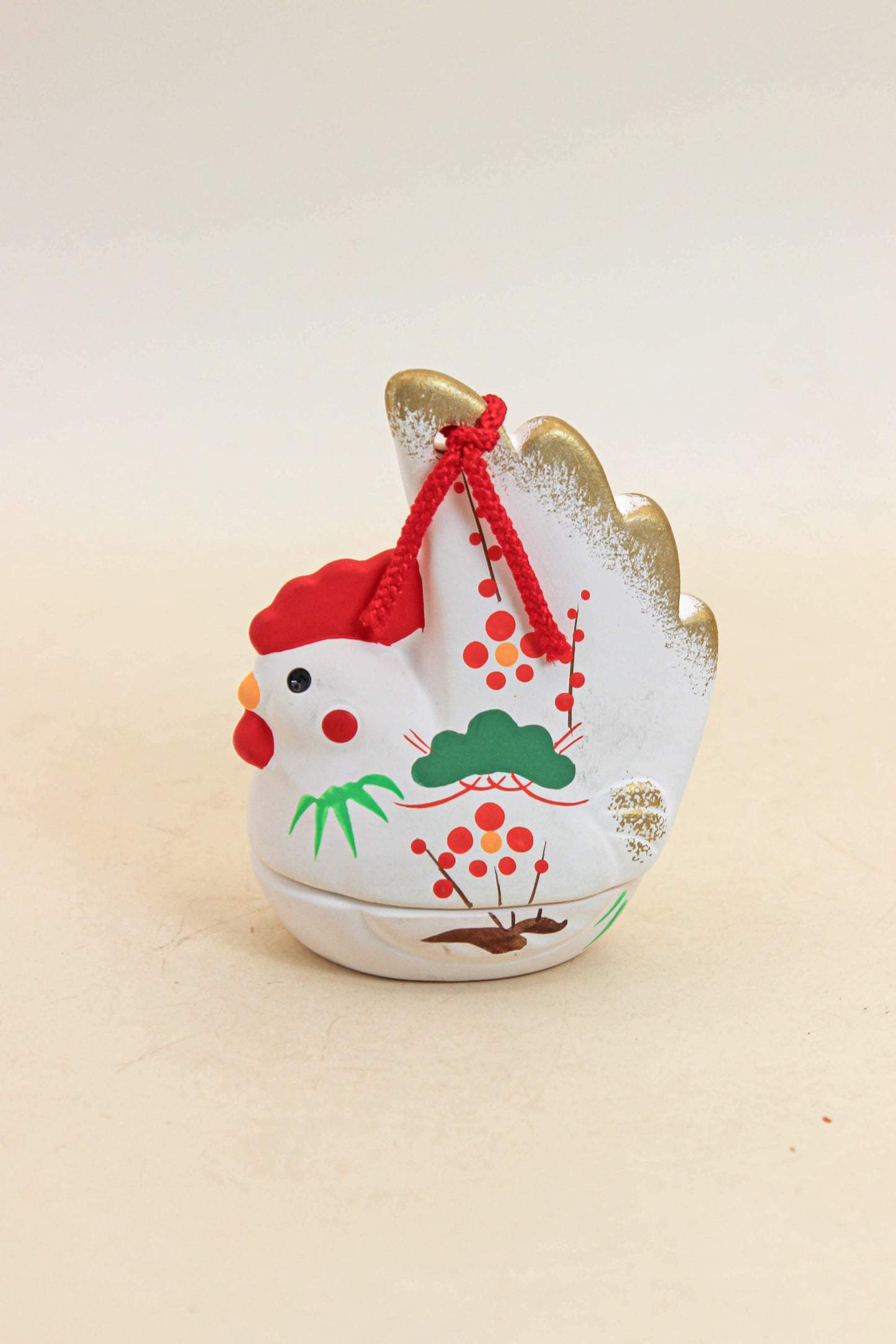 FT496 - Seto Ware Rooster Kōgō by Shōhō 昭峰