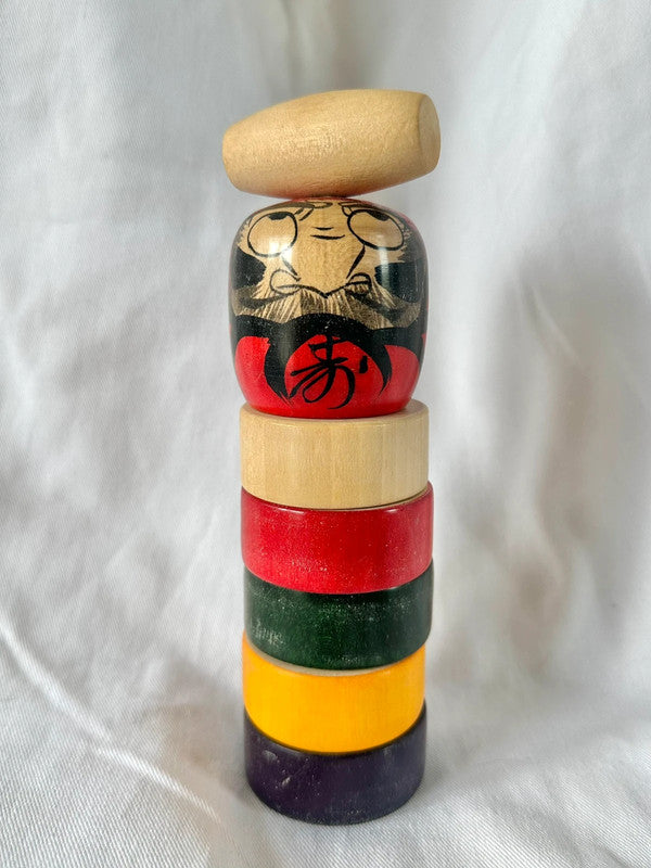 SFT01 - Vintage Japanese Daruma otoshi toy