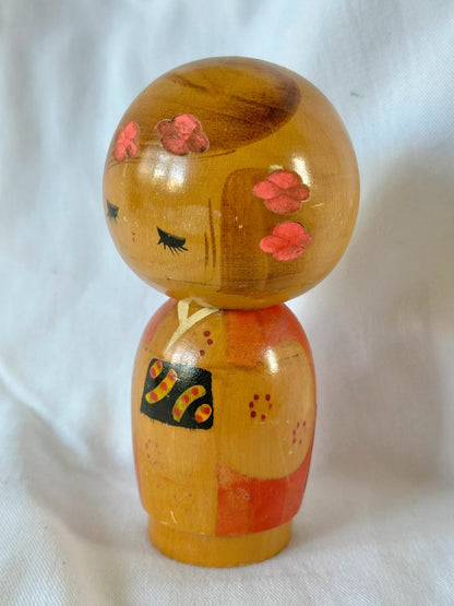 K15046 - Sosaku kokeshi doll by Miyashita Hajime 宮下 はじめ