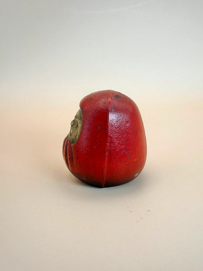FT136 - Vintage Japanese Metal Daruma Figurine