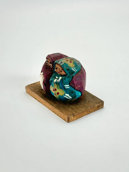 FT137 - Japanese folk carft Daruma set 会津彫
