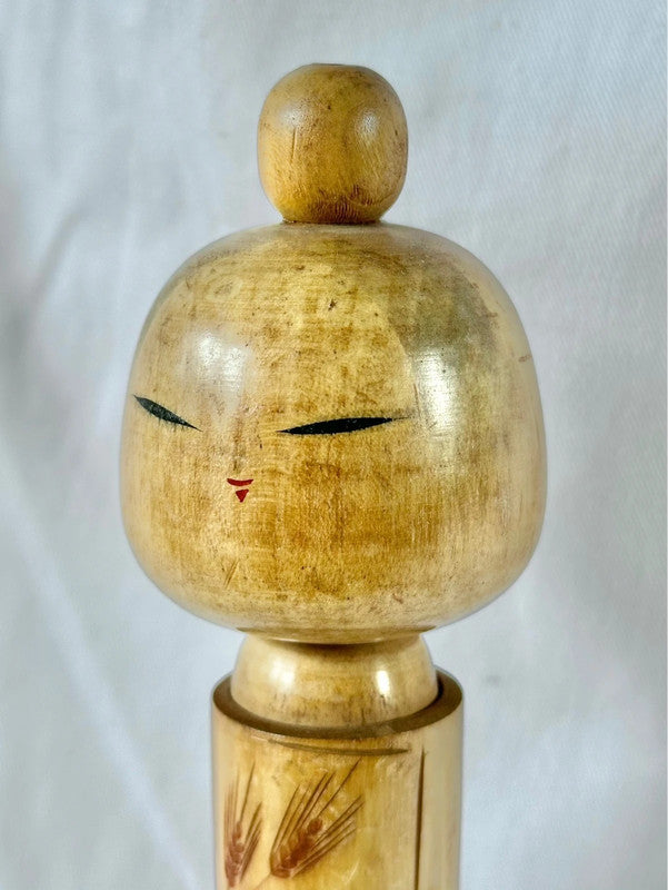 Vintage Japanese Sosaku Kokeshi doll by Kishi Sadao 岸貞男