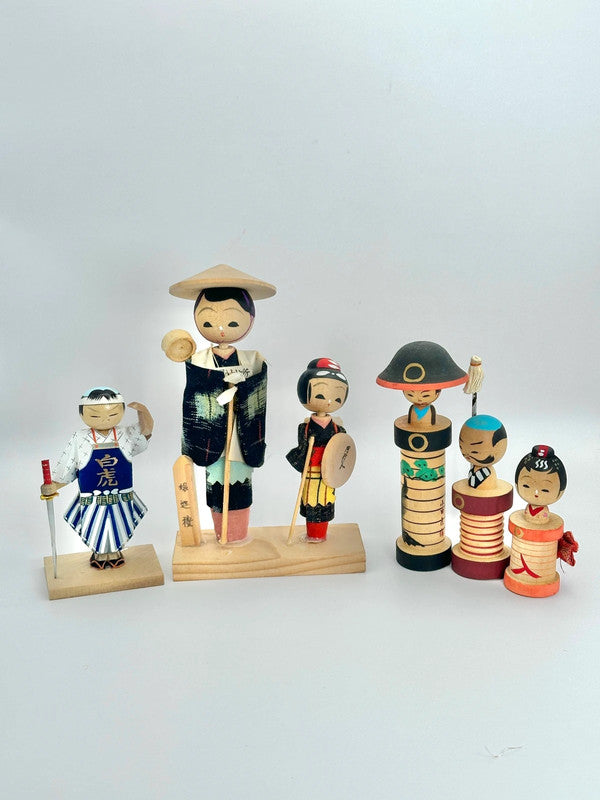 FT44 - Poupée kokeshi japonaise vintage Omiyage