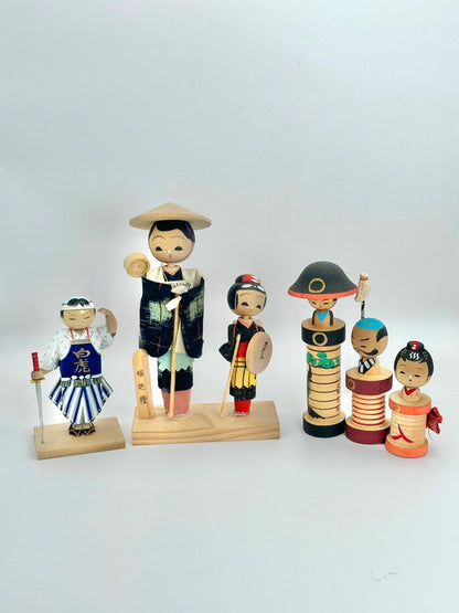 FT44 - Poupée kokeshi japonaise vintage Omiyage